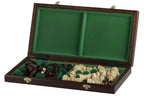 Juego de ajedrez grande Pearl con almacenamiento forrado de fieltro (tamaño King de 3,54 pulgadas)
