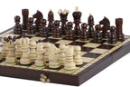 Juego de ajedrez grande Pearl con almacenamiento forrado de fieltro (tamaño King de 3,54 pulgadas)