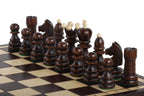 Juego de ajedrez grande Pearl con almacenamiento forrado de fieltro (tamaño King de 3,54 pulgadas)