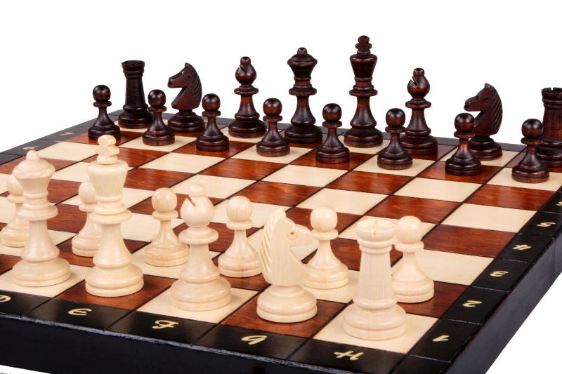 Juego de ajedrez magnético con bandeja de inserción (Rey de 2,64")