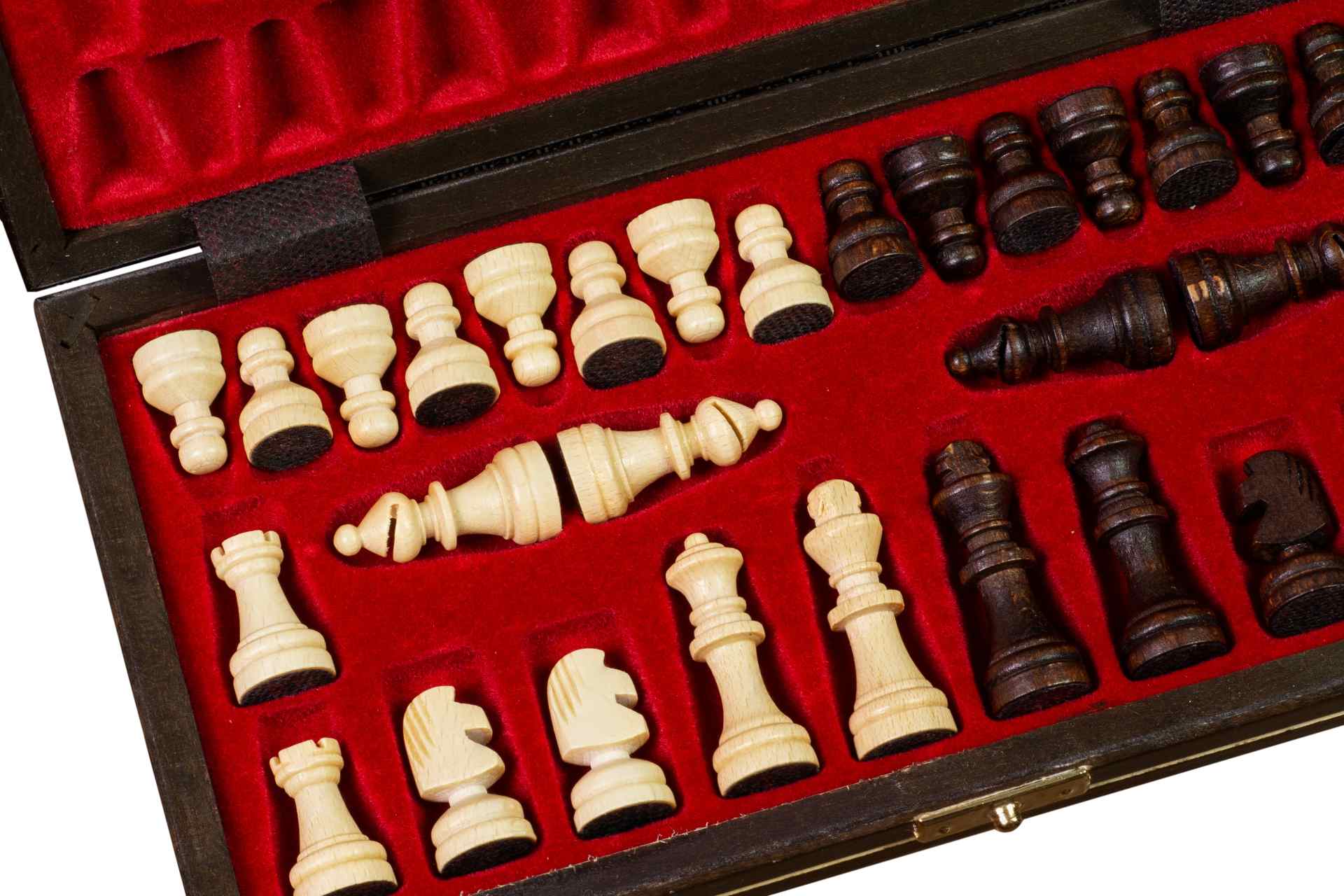 Juego de ajedrez escolar magnético con bandeja (tamaño King de 2")