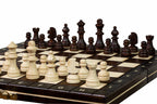 Juego de ajedrez escolar magnético con bandeja (tamaño King de 2")