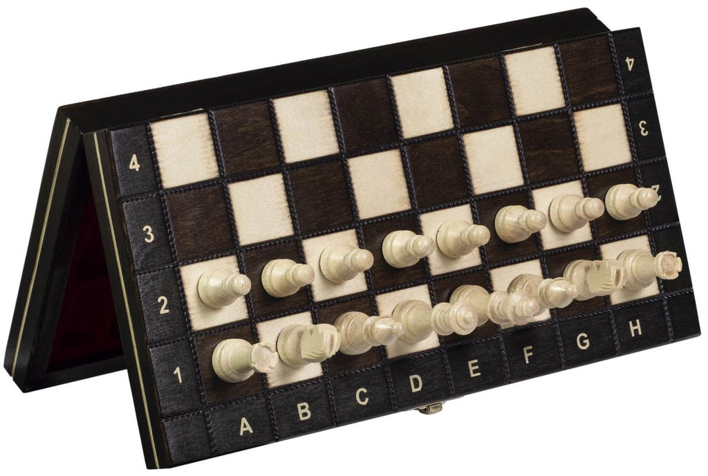 Juego de ajedrez escolar magnético con bandeja (tamaño King de 2")