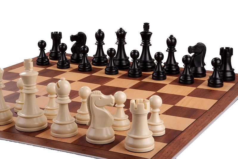Juego de ajedrez DGT Starter gris con piezas contrapesadas de 8,5 cm de rey