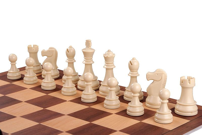Juego de ajedrez DGT Starter gris con piezas contrapesadas de 8,5 cm de rey