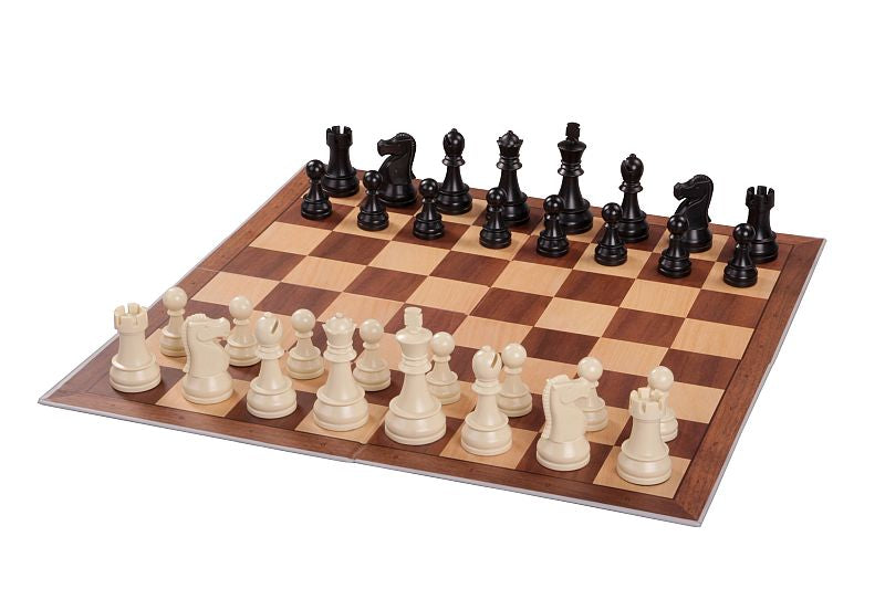 Juego de ajedrez DGT Starter gris con piezas contrapesadas de 8,5 cm de rey