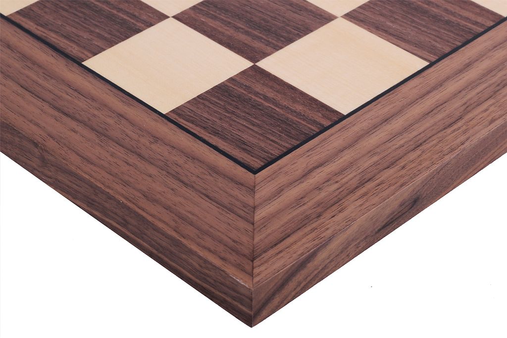 Tablero electrónico DGT USB nogal/arce: tablero de ajedrez electrónico clásico de madera (sin piezas) 