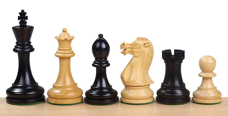 Piezas de ajedrez ebonizadas ejecutivas – Rey de 3,75″