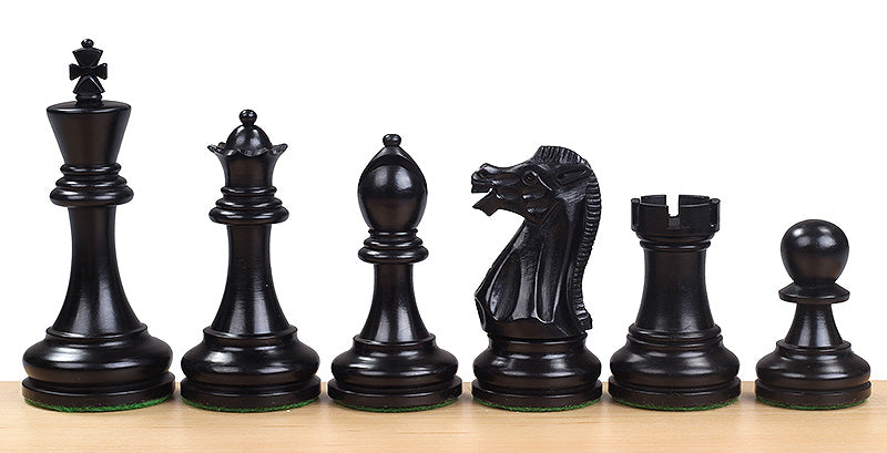 Piezas de ajedrez ebonizadas ejecutivas – Rey de 3,75″