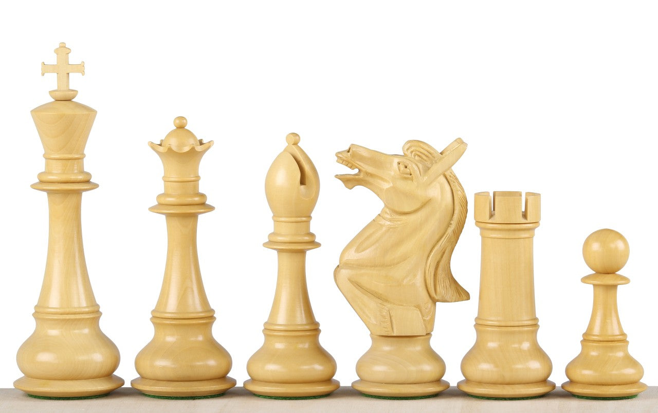 Piezas de ajedrez de ébano de Napoleón – 6″ (152 mm)