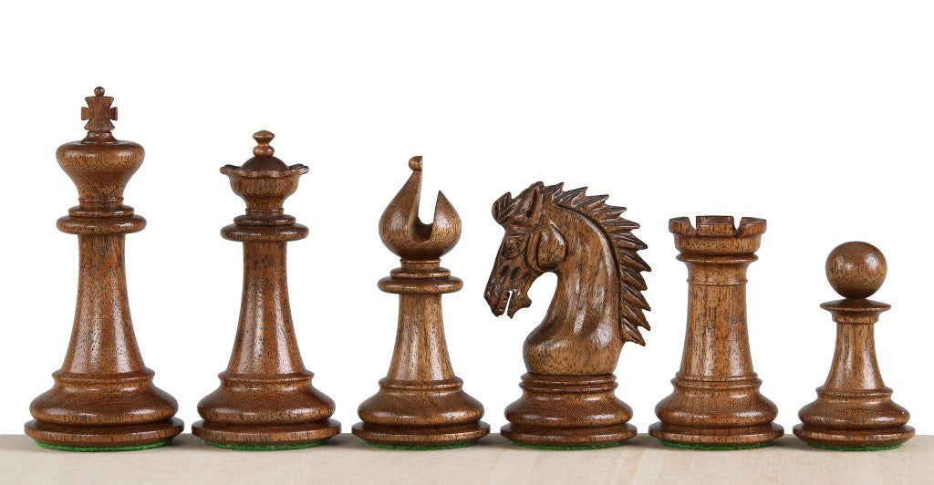Piezas de ajedrez Sheikh de 3,75″ de acacia y boj