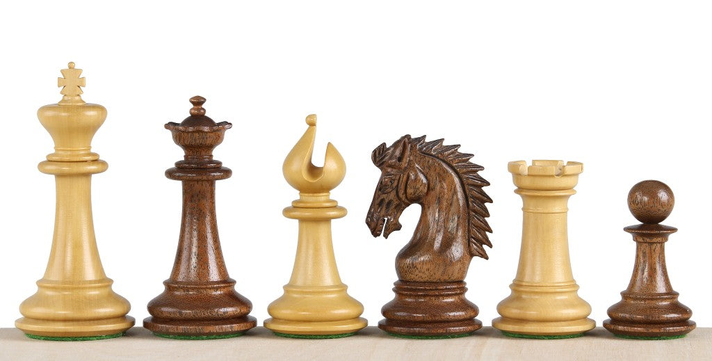 Piezas de ajedrez Sheikh de 3,75″ de acacia y boj
