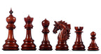 Piezas de ajedrez Dubliner Montgoy Padauk de 5 pulgadas