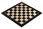 Tablero de ajedrez de arce y negro de 15,75″ (sin anotaciones)