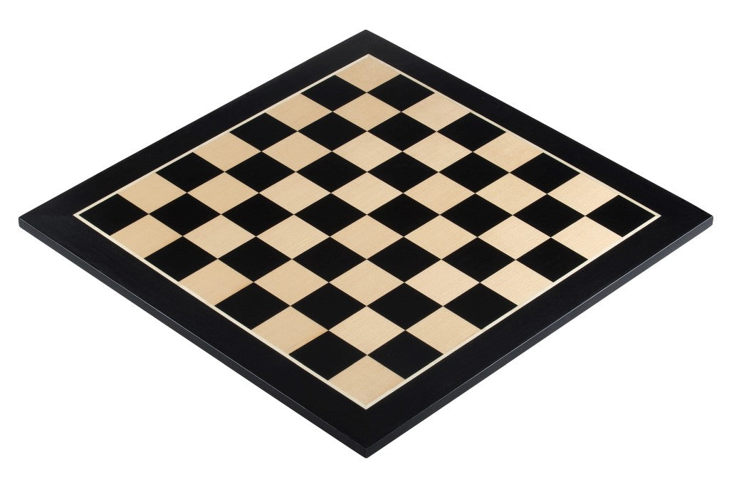 Tablero de ajedrez de caoba negra y arce de 18,9″ (sin anotaciones)
