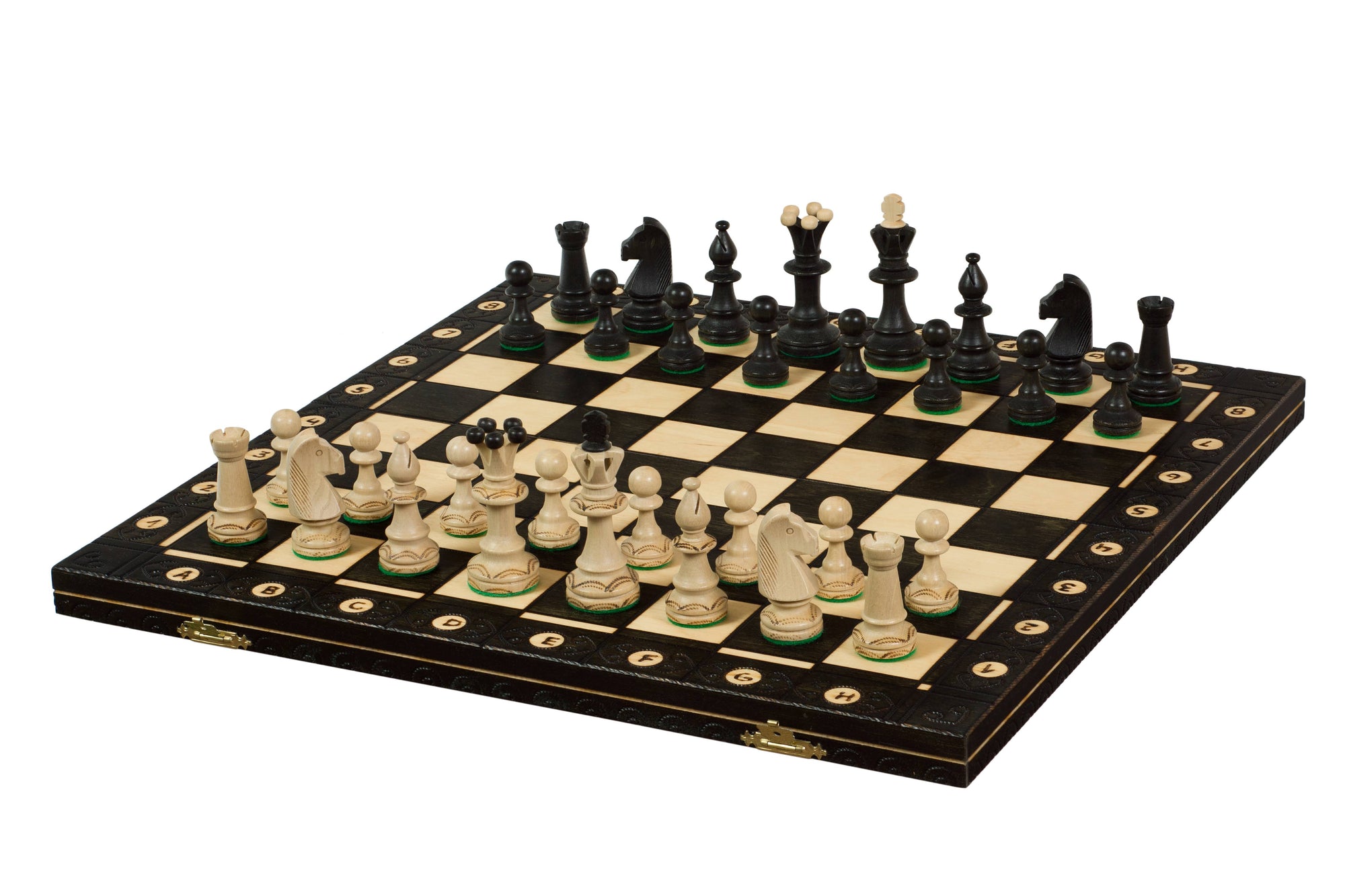 Juego de ajedrez Cónsul, hecho a mano, con piezas pesadas de 3,15 pulgadas, tamaño rey