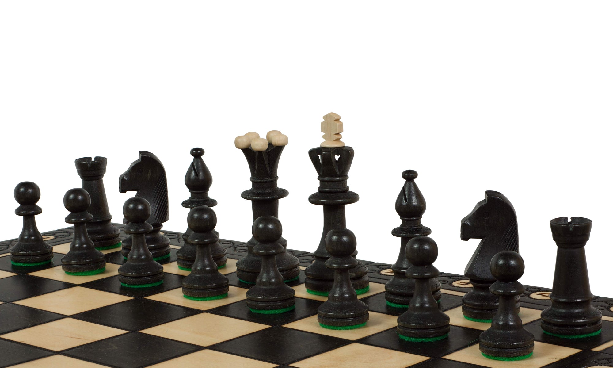 Juego de ajedrez Cónsul, hecho a mano, con piezas pesadas de 3,15 pulgadas, tamaño rey