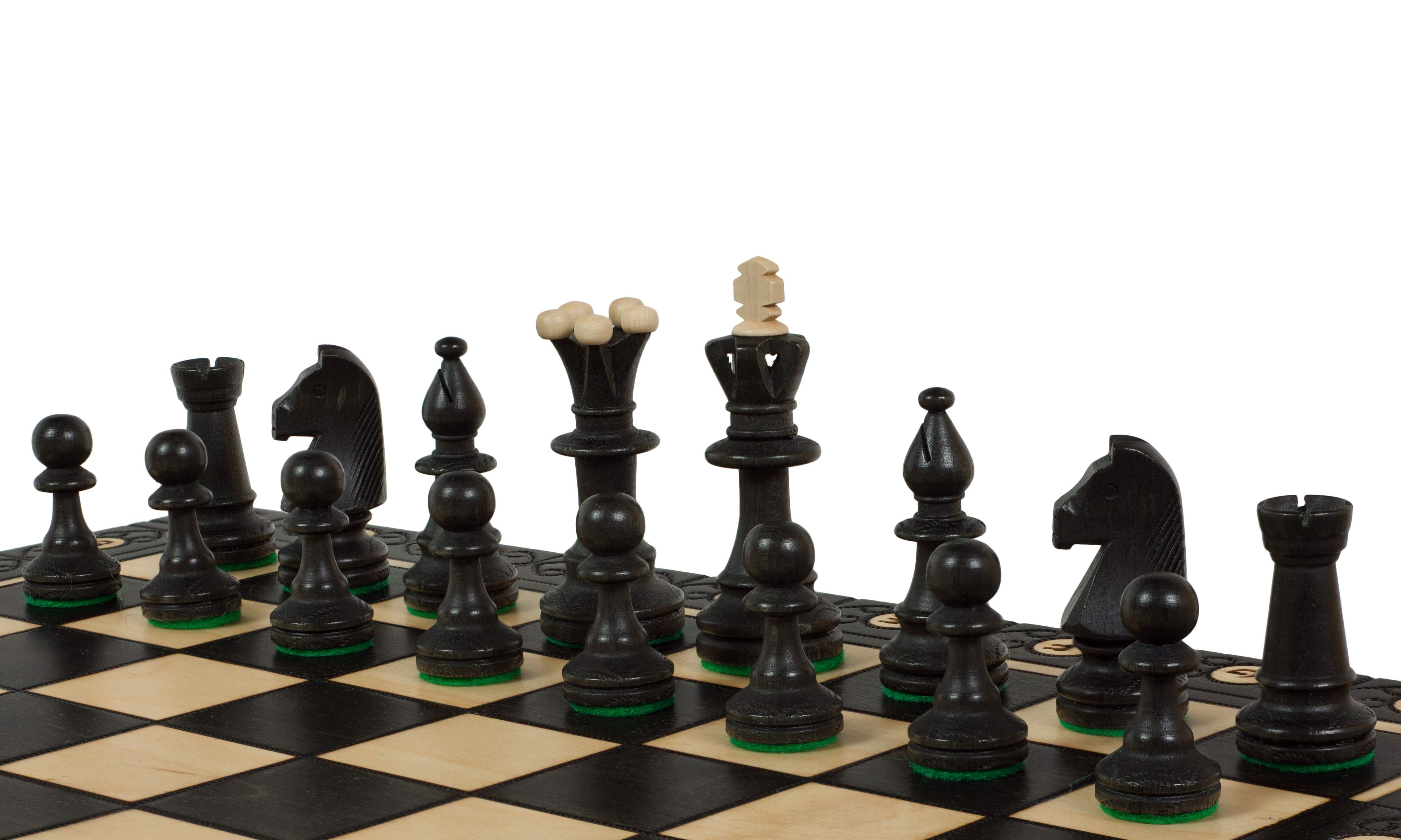 Juego de ajedrez Cónsul, hecho a mano, con piezas pesadas de 3,15 pulgadas, tamaño rey