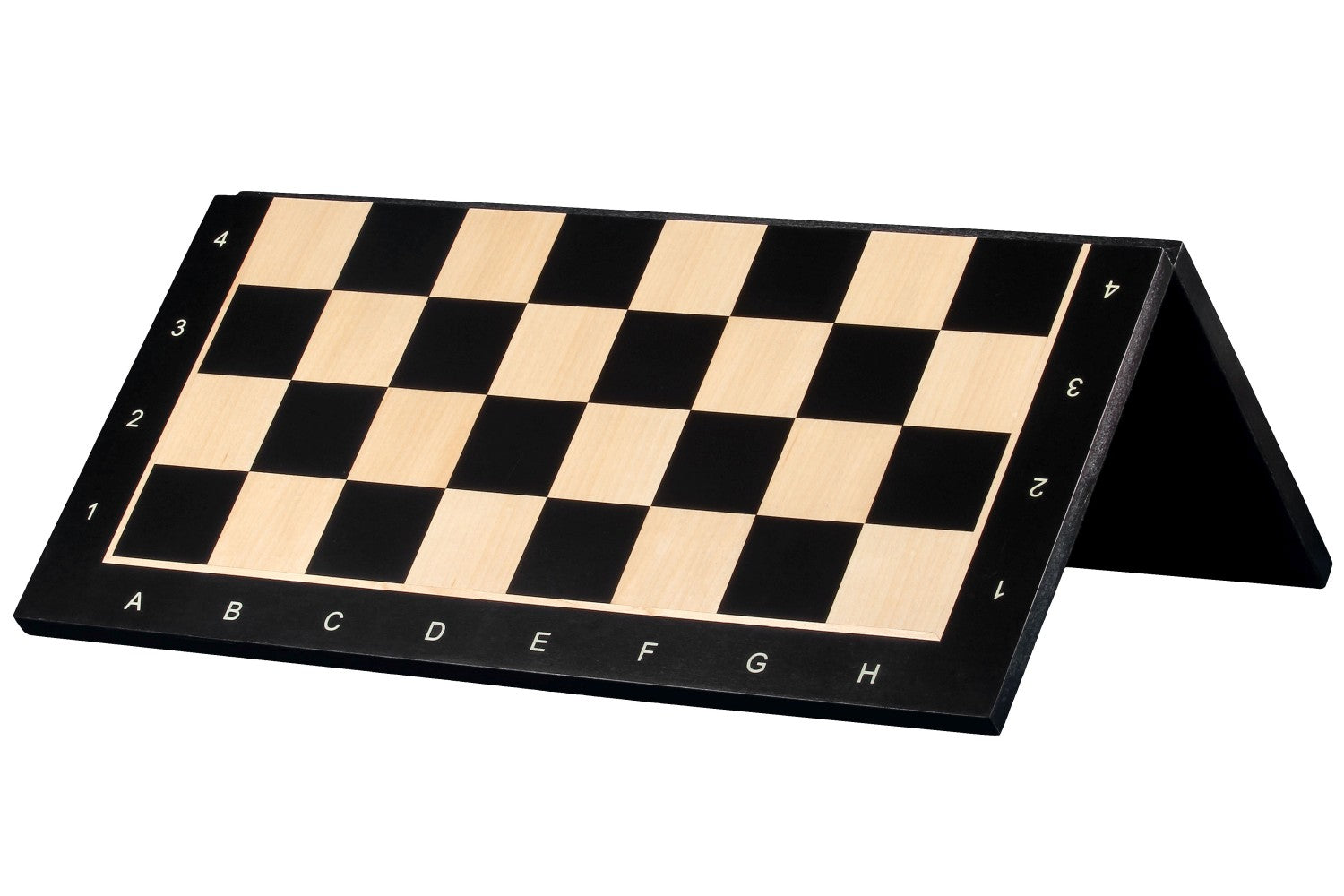 Tablero de ajedrez plegable estilo ébano con notación – Tamaño de torneo de 21,25″