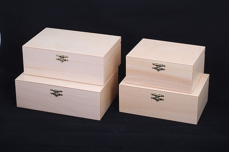 Caja de ajedrez de madera para 6 piezas – Acabado en madera clara