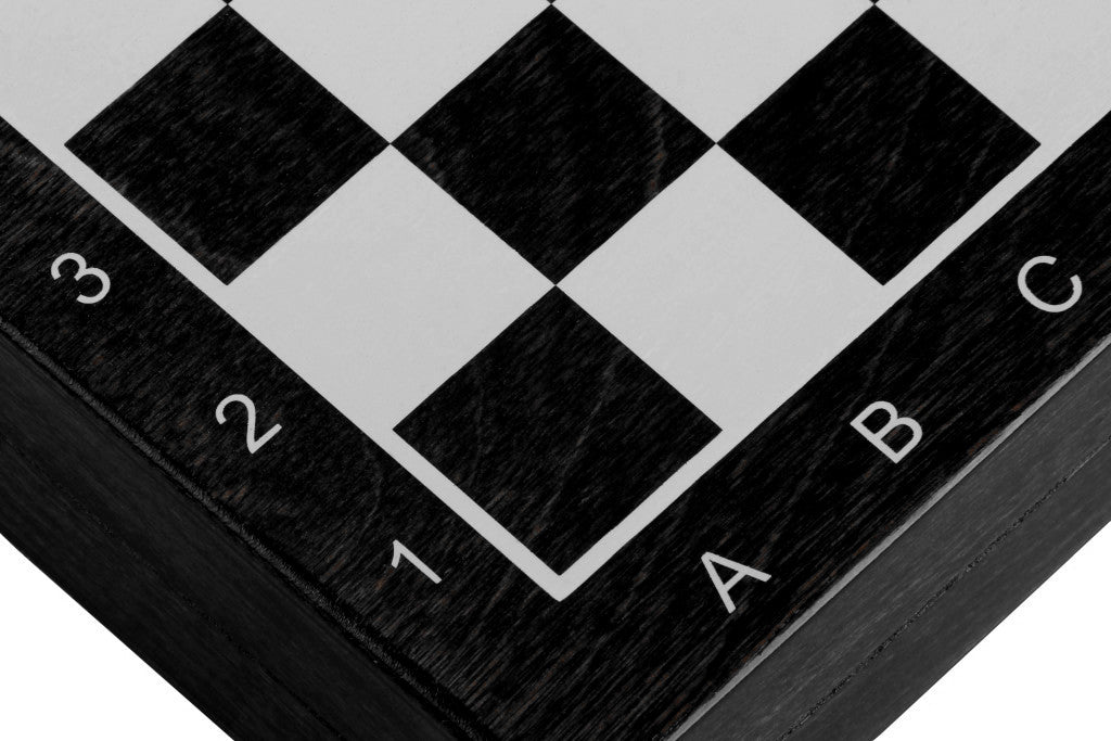Mini ajedrez magnético de madera negro (1,18" King)