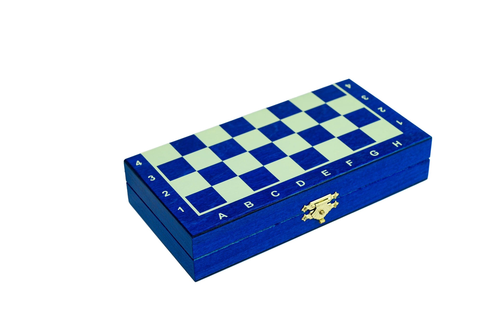 Mini ajedrez magnético de madera azul (1,18" King)